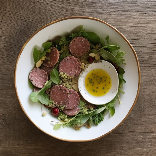 Peppered Salami Salad recipe image