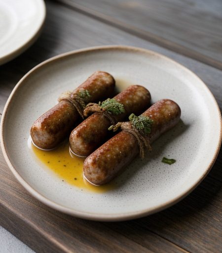 Peppered Seafood Sausage recipe image