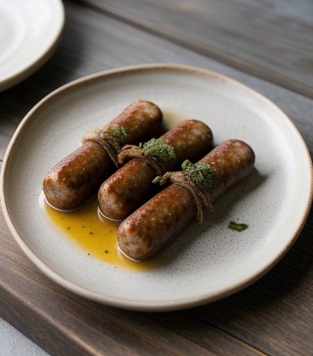 Peppered Seafood Sausage recipe image