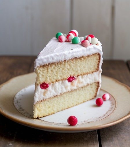 Peppermint Angel Food Cake recipe image