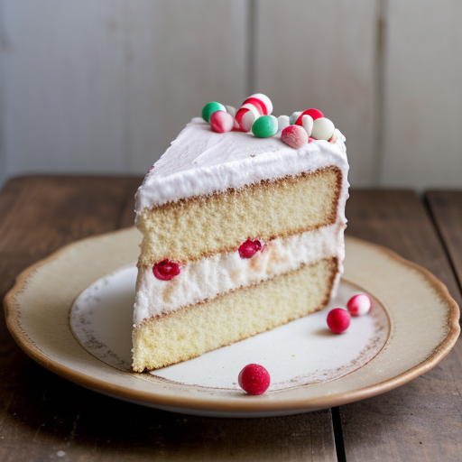 Peppermint Angel Food Cake recipe image