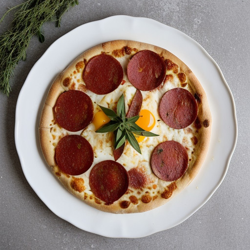 Pepperoni Mushroom Pizza recipe image
