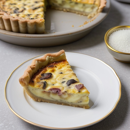 Pepperoni Onion Quiche recipe image