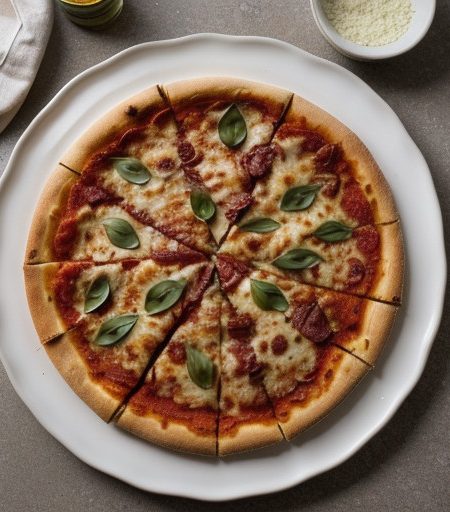 Pepperoni, Onion and Peppers Pizza recipe image