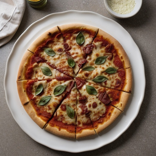 Pepperoni, Onion and Peppers Pizza recipe image