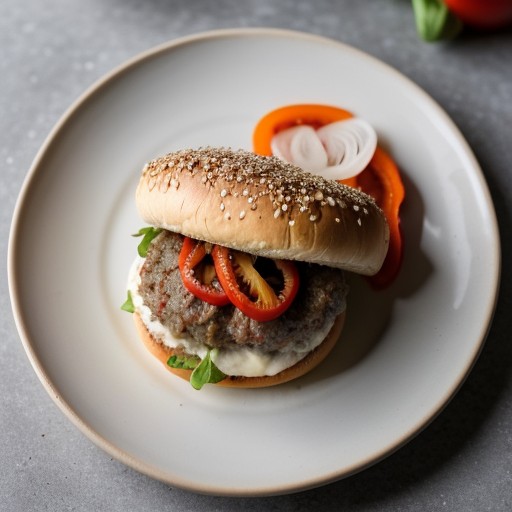 Pepperoni-Pizza Burgers recipe image