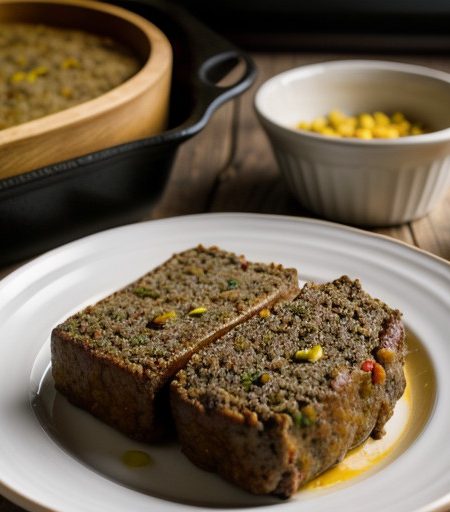 Peppers and Green Chili Meatloaf recipe image