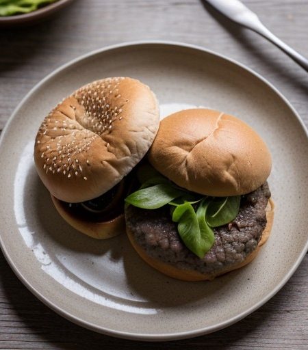 Peppery Mushroom Burgers (4 PTS recipe image