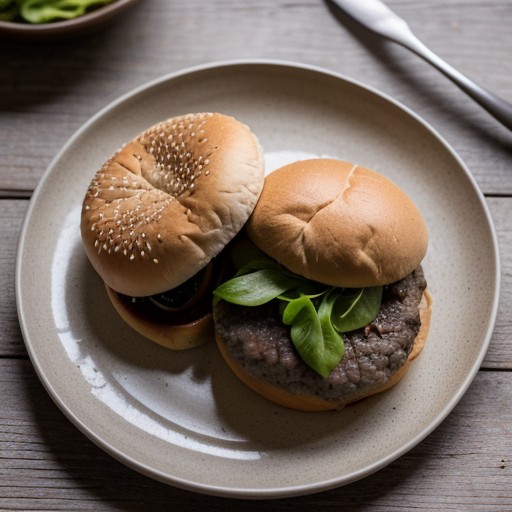 Peppery Mushroom Burgers (4 PTS recipe image