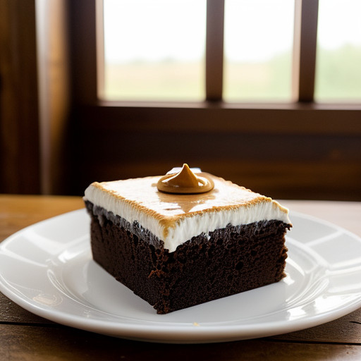 Pepsi-Cola Cake With Broiled Peanut Butter Frostin recipe image
