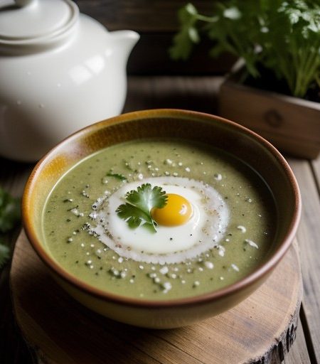 Perogy Cilantro Soup recipe image