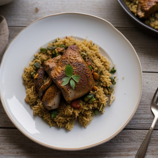 Persian Chicken Pilaf recipe image