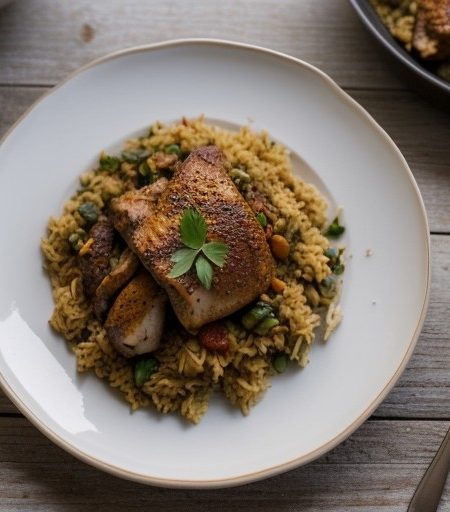 Persian Chicken Pilaf recipe image