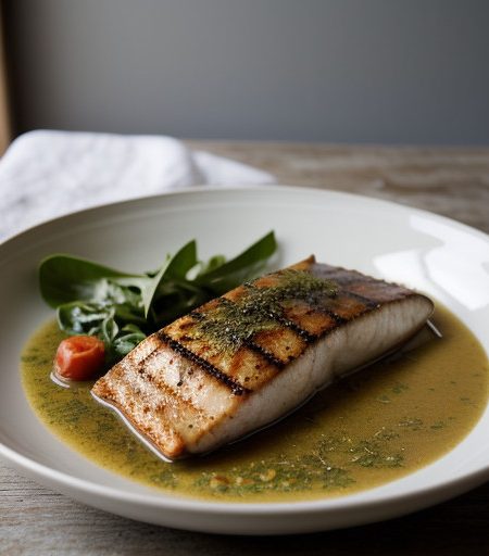 Pesce Spada in Salmoriglio (Swordfish in Olive Oil Sauce recipe image