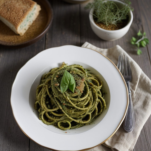 Pesto Carbonara recipe image