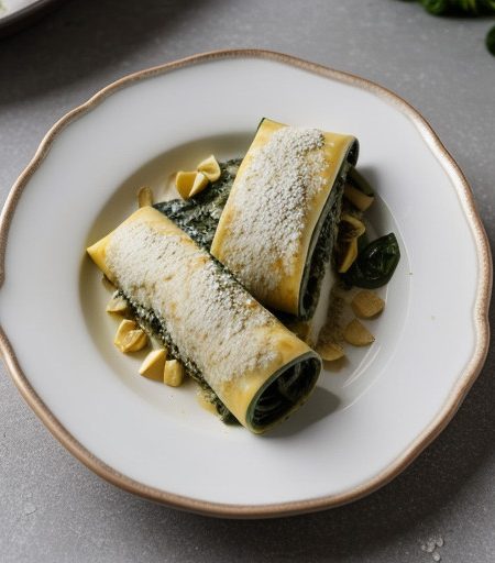 Pesto Chicken Manicotti recipe image