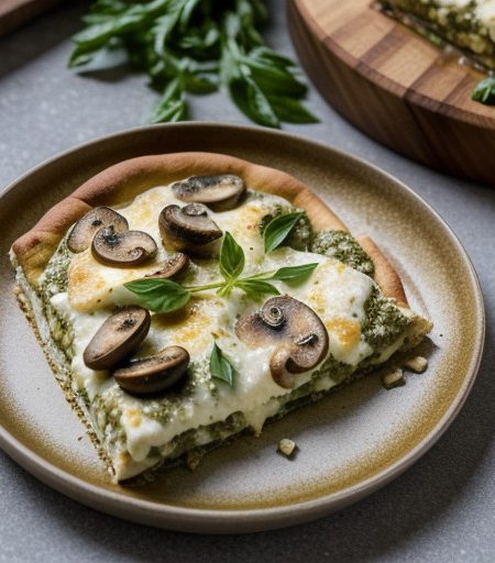 Pesto Chicken Pizza recipe image