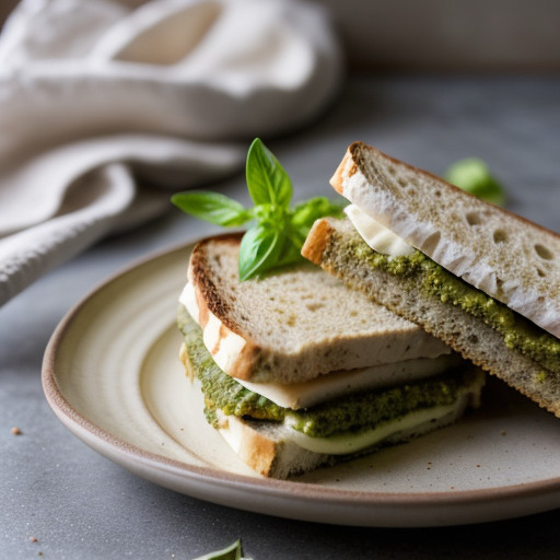 Pesto Hazelnut Club Sandwich recipe image
