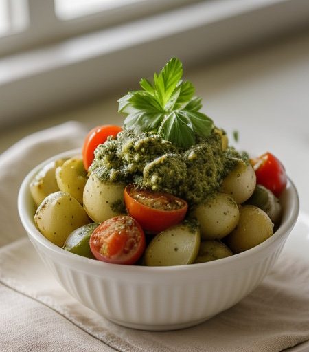Pesto Potato Salad recipe image