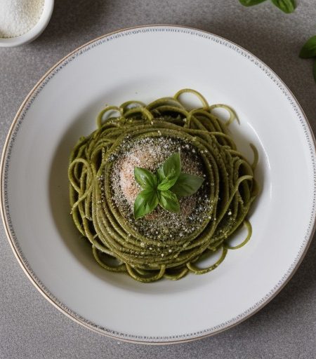 Pesto Spaghetti recipe image
