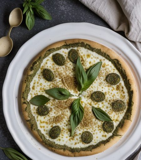 Pesto White Pizza recipe image
