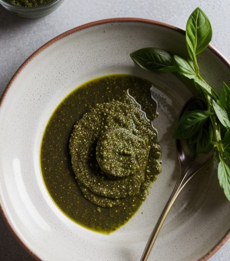 Pesto & Wine Sauce recipe image
