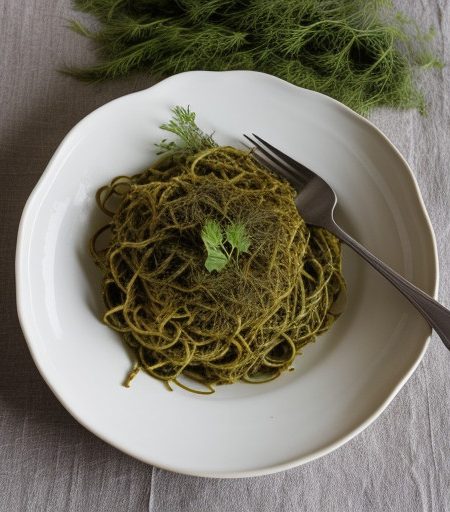 Pesto With Parsley Dill & Basil Leaves recipe image
