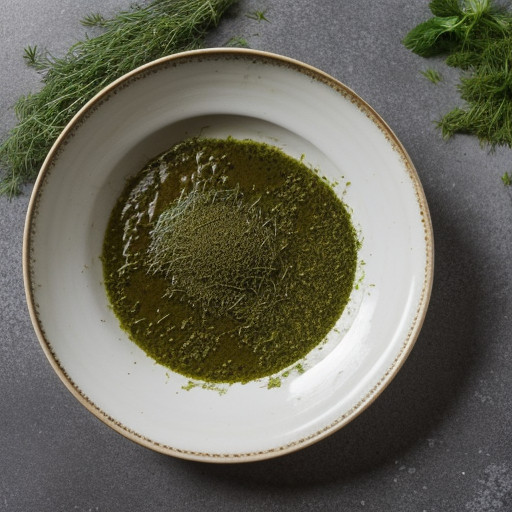 Pesto With Parsley, Dill and Basil Leaves recipe image