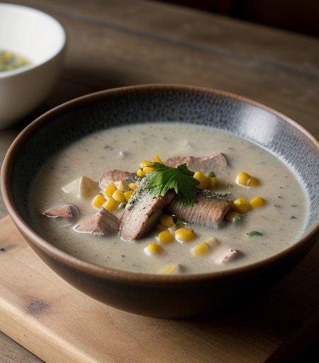 Peter Wallace's Smoked Bluefish Chowder recipe image