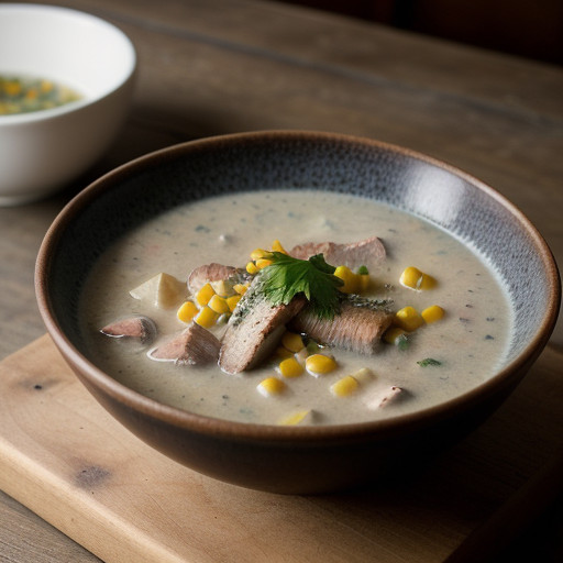 Peter Wallace's Smoked Bluefish Chowder recipe image