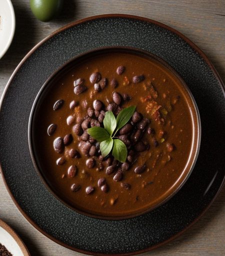 Pete's Unusual Black Bean Chili recipe image