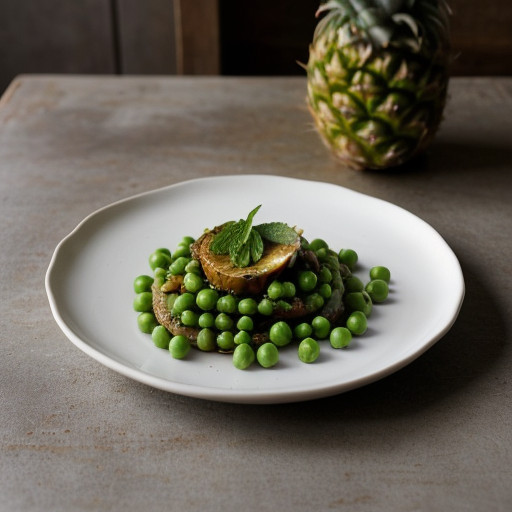Petite French Peas With Pineapple Mint recipe image