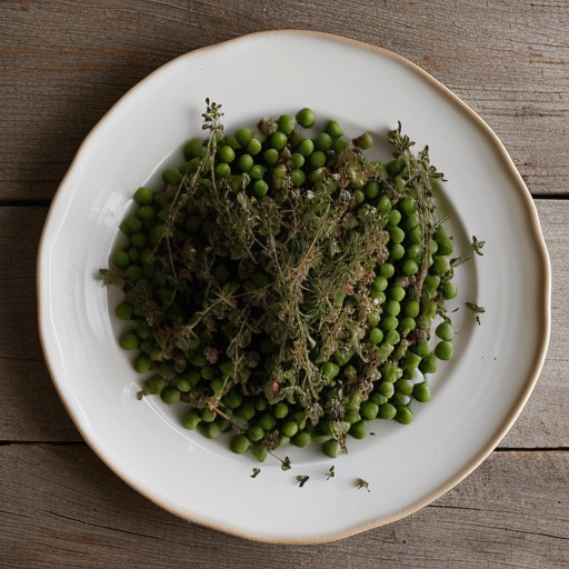 Petite Peas With Thyme and Garlic recipe image