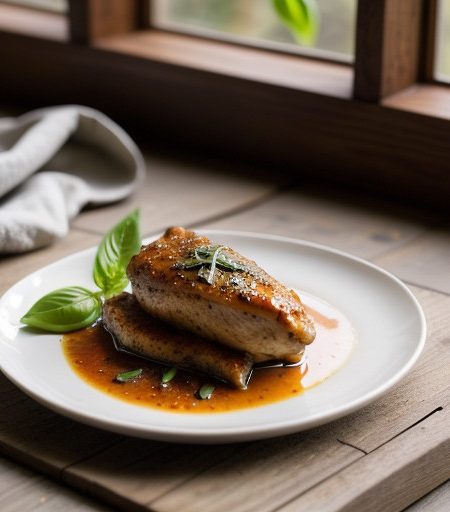 Pheasant With Cinnamon and Basil recipe image