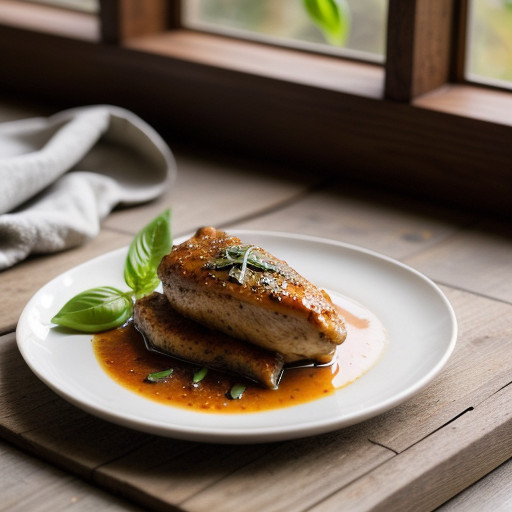 Pheasant With Cinnamon and Basil recipe image