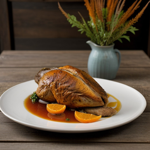 Pheasant With Orange - France recipe image