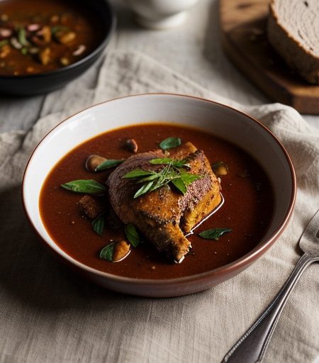 Pheasant in Almond Red Sauce recipe image