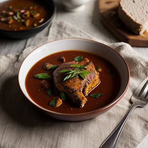 Pheasant in Almond Red Sauce recipe image