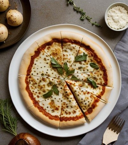 Philly-Style" White Pizza recipe image