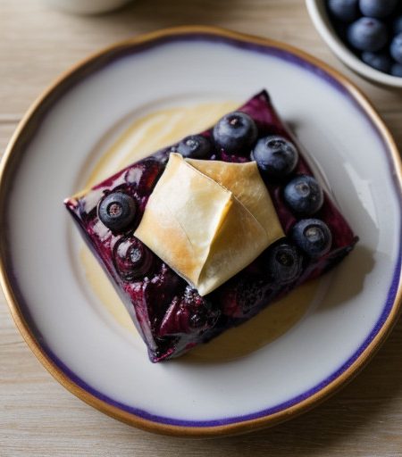 Phyllo Blueberry Purse recipe image