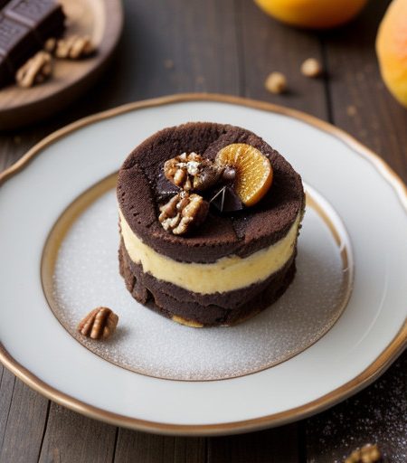 Phyllo Cakes With Dried Fruit and Chocolate recipe image