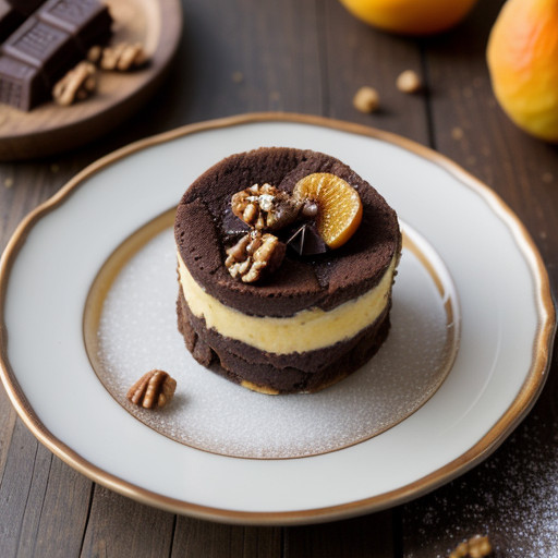 Phyllo Cakes With Dried Fruit and Chocolate recipe image