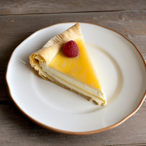 Phyllo Crumple With Orange & Vanilla "Cream recipe image