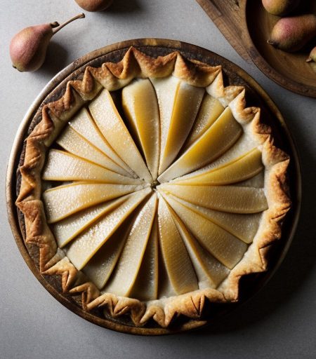 Phyllo Pear Pie recipe image