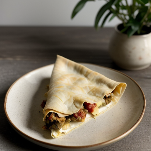 Phyllo Triangles With Lobster Filling recipe image