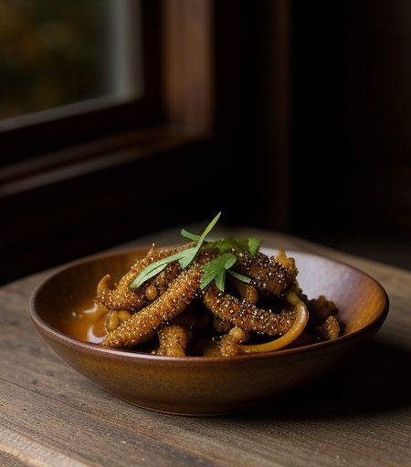 Pia Mung Pad Prig (Fried Squid With Hot Sauce recipe image