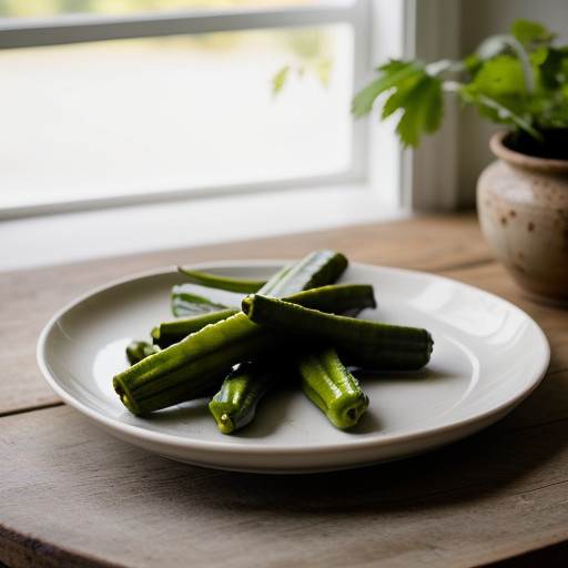 Pickled Banana Peppers With Okra - Martha Ste recipe image