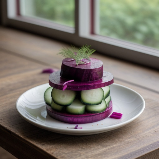 Pickled Beets With Cucumber and Onion recipe image