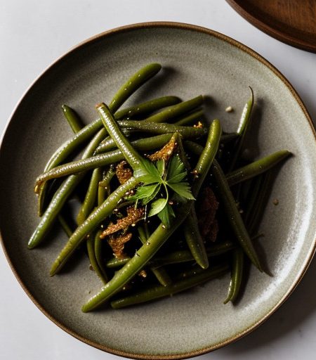 Pickled Green Beans With Savory recipe image
