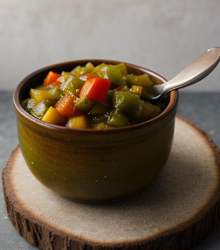 Pickled Green Tomato Relish recipe image